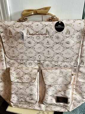 Bath & Body Works Pink and Gold Disney Princess Backpack Tote